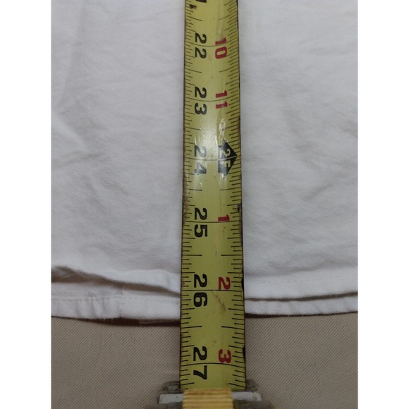 Basic Editions Collared Button Up Girls Large White Short Sleeve Dress Shirt - Picture 9 of 12